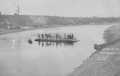 Thumbnail image of item number 1 in: '[Ferry crossing Brazos River in Rosenberg]'.