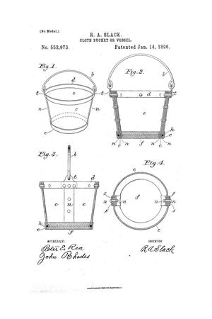 Primary view of object titled 'Cloth Bucket or Vessel.'.