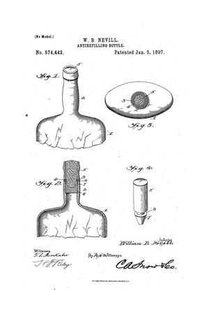 Primary view of object titled 'Antirefilling Bottle.'.