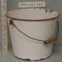 Primary view of [White enameled pail with red trim on lip]