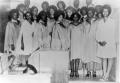 Primary view of First Baptist Church - Choir, 1972