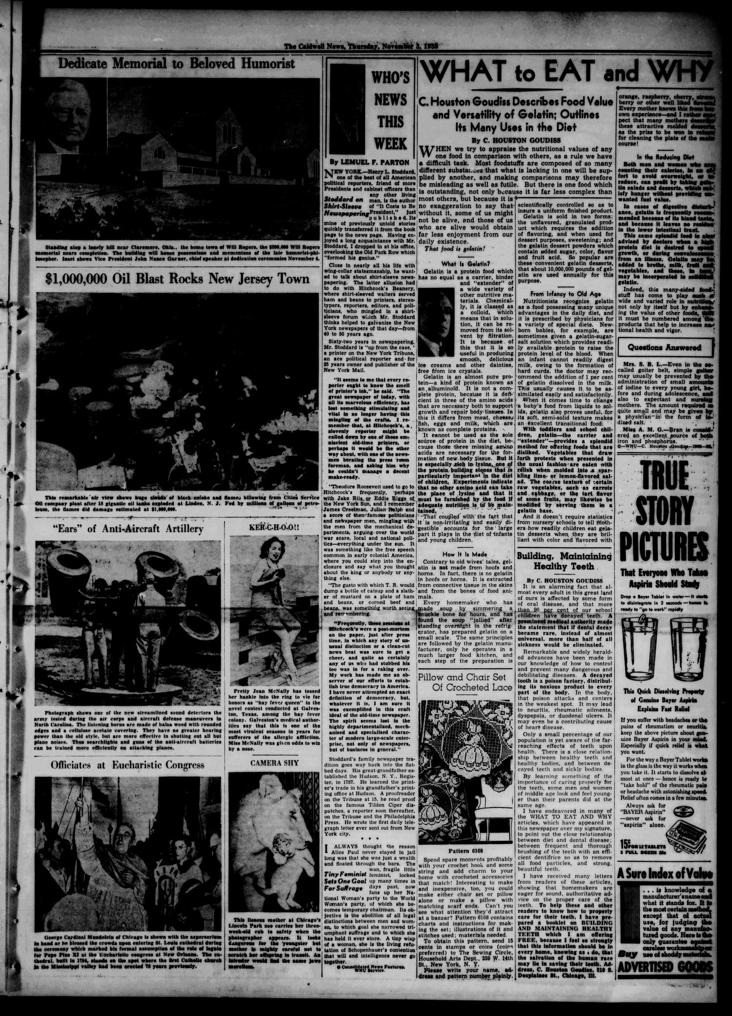 The Caldwell News and The Burleson County Ledger (Caldwell, Tex.), Vol. 53, No. 31, Ed. 1 Thursday, November 3, 1938
                                                
                                                    [Sequence #]: 3 of 8
                                                