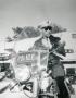 Photograph: [Arlington Police Officer Homer DeWolfe on motorcycle]