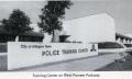 Photograph: [Police Training Center freestanding name sign, b&w]