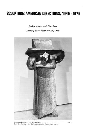 Primary view of object titled 'Sculpture: American Directions, 1945-1975'.