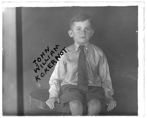 Primary view of object titled '[Young John William Kokernot]'.