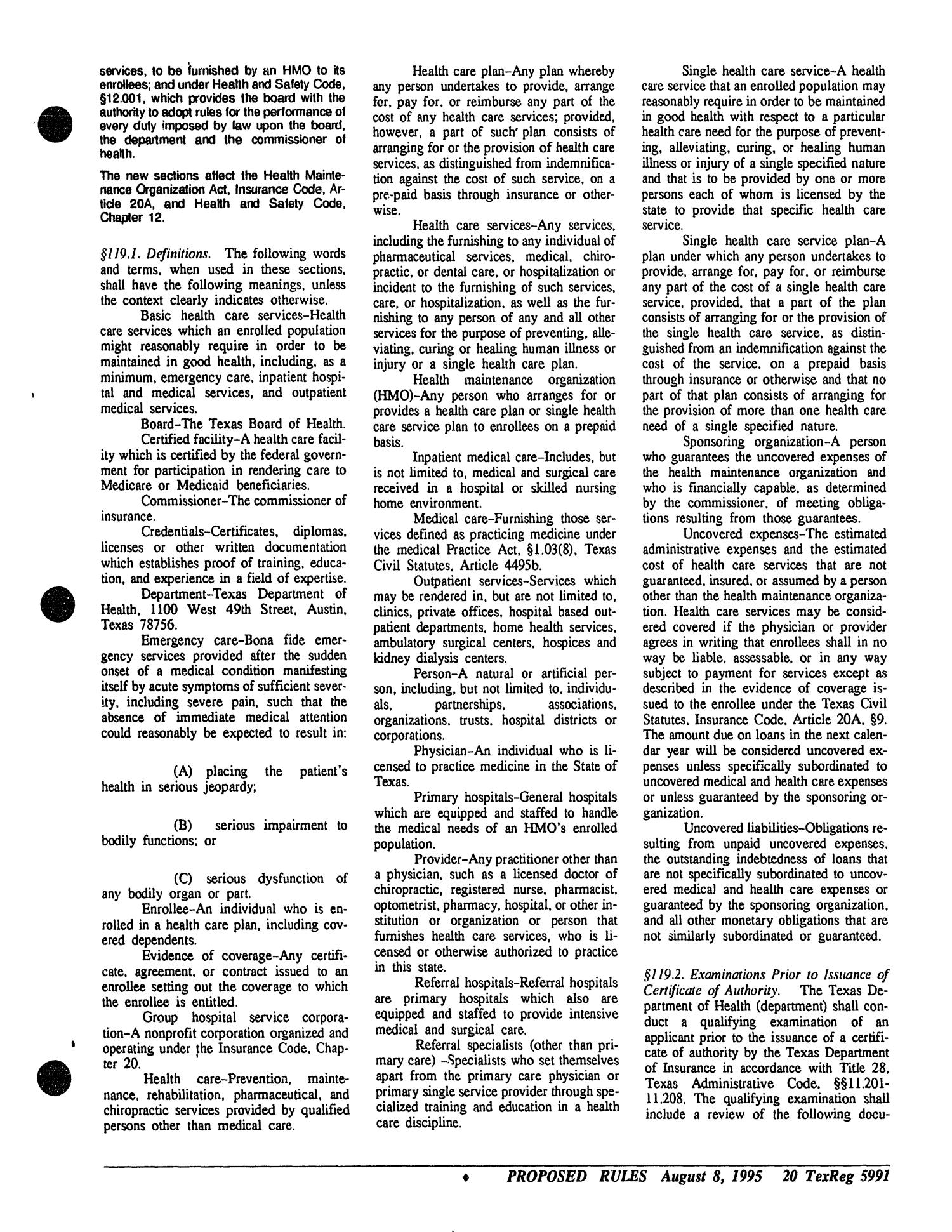 Texas Register, Volume 20, Number 59, Pages 5959-6041, August 8, 1995
                                                
                                                    5991
                                                