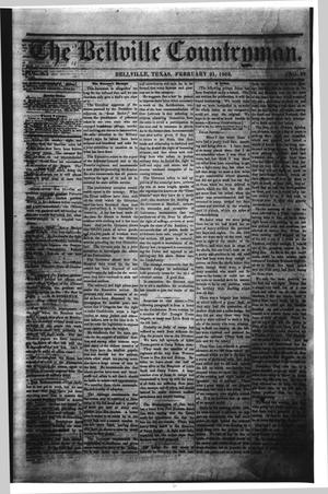 Primary view of The Bellville Countryman (Bellville, Tex.), Vol. 3, No. 29, Ed. 1 Saturday, February 21, 1863