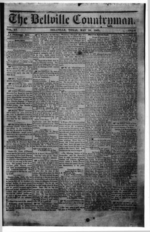 Primary view of object titled 'The Bellville Countryman (Bellville, Tex.), Vol. 3, No. 41, Ed. 1 Saturday, May 16, 1863'.