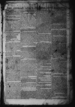 Primary view of object titled 'The Civilian and Galveston City Gazette. (Galveston, Tex.), Ed. 1 Saturday, July 22, 1843'.