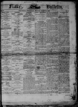 Primary view of object titled 'Flake's Weekly Galveston Bulletin. (Galveston, Tex.), Vol. 4, No. 3, Ed. 1 Wednesday, March 21, 1866'.