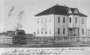 Primary view of object titled '[Rosenberg Public School in 1907]'.