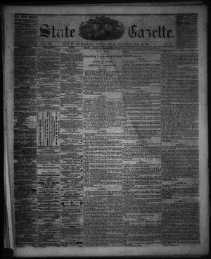 Primary view of object titled 'State Gazette. (Austin, Tex.), Vol. 12, No. 28, Ed. 1 Saturday, February 16, 1861'.