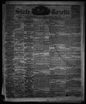 Primary view of object titled 'State Gazette. (Austin, Tex.), Vol. 12, No. 37, Ed. 1 Saturday, April 20, 1861'.