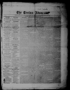 Primary view of object titled 'The Texian Advocate. (Victoria, Tex.), Vol. 6, No. 41, Ed. 1 Saturday, February 14, 1852'.