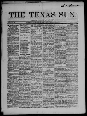 Primary view of The Texas Sun. (Richmond, Tex.), Vol. 2, No. 12, Ed. 1 Saturday, March 29, 1856