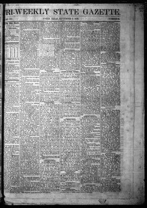 Primary view of object titled 'Tri-Weekly State Gazette. (Austin, Tex.), Vol. 3, No. 93, Ed. 1 Friday, September 2, 1870'.