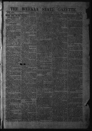 Primary view of object titled 'The Weekly State Gazette. (Austin, Tex.), Vol. 16, No. 44, Ed. 1 Wednesday, June 28, 1865'.