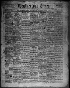 Weatherford Times. (Weatherford, Tex.), Vol. 4, No. 34, Ed. 1 Saturday, August 26, 1871
