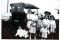 Thumbnail image of item number 1 in: '[Children in front of Model T]'.