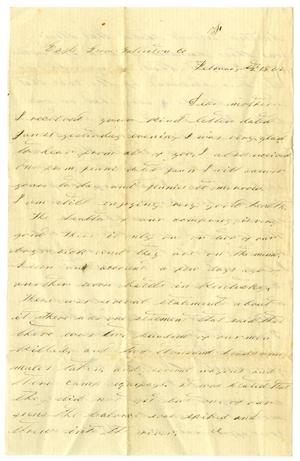 Primary view of object titled '[Letter from D. S. Kennard, February 2,1862]'.