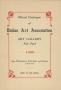 Primary view of Official Catalogue of the Dallas Art Association, 1909
