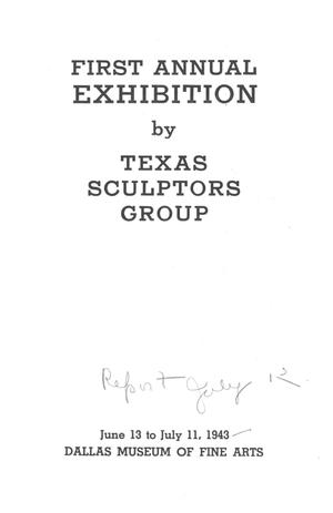 Primary view of object titled 'First Annual Exhibition by Texas Sculptors Group'.