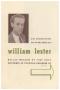 Thumbnail image of item number 1 in: 'An Exhibition of Paintings by William Lester'.