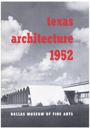 Primary view of object titled 'Texas Architecture 1952'.