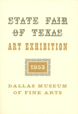 Primary view of object titled 'State Fair of Texas Art Exhibition 1953'.