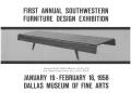 Pamphlet: First Annual Southwestern Furniture Design Exhibition