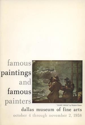 Primary view of object titled 'Famous Paintings and Famous Painters'.