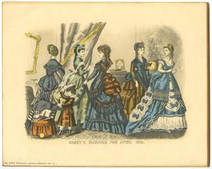 Primary view of object titled 'Godey's Fashions for April 1870'.