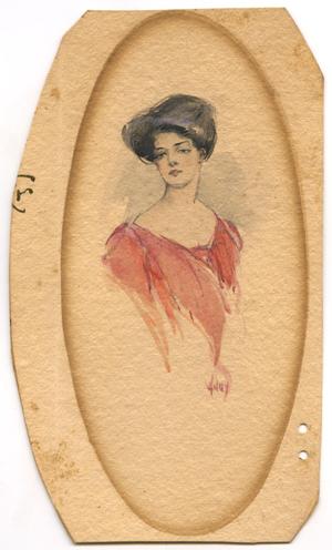 Primary view of object titled 'Print of Woman'.