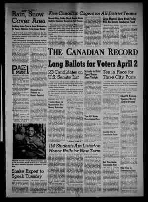 Primary view of object titled 'The Canadian Record (Canadian, Tex.), Vol. 68, No. 10, Ed. 1 Thursday, March 7, 1957'.