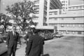 Photograph: [Dallas Police Officer H.B. McLain outside of Parkland Hospital]