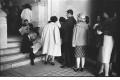 Photograph: [Crowds lining up to enter the courtroom for the Jack Ruby trial]