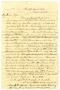 Letter: [Letter from Hamilton K. Redway to Loriette C. Redway, March 16, 1865]