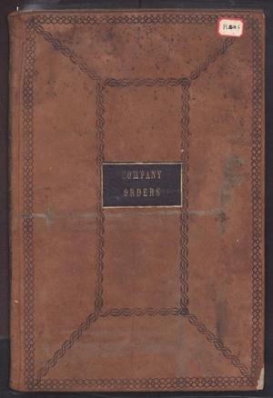 Primary view of object titled '[Company Orders Book, June 15, 1864-June 1865]'.