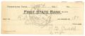 Primary view of [Check from Mrs. H. B. Caddell to R. D. Marrs, August 1, 1921]