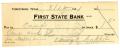 Primary view of [Check from Harry Caddell for cash, August 12, 1921]