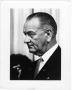 Photograph: [President Lyndon Baines Johnson portrait in 3/4 profile]