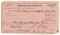 Legal Document: [Triplicate Warrant, October 19th, 1874]