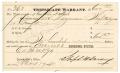 Thumbnail image of item number 1 in: '[Triplicate Warrant, May 19, 1880]'.