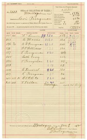 Primary view of object titled '[Tax receipt, January 8, 1912]'.