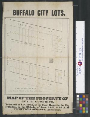 Primary view of object titled 'Map of Property in the Fourth Ward of the City of Buffalo.'.