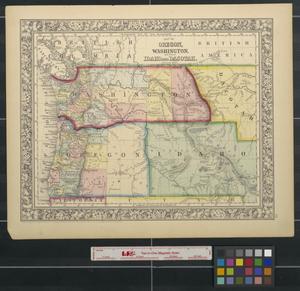 Primary view of object titled 'Map of Oregon, Washington, and part of Idaho and Dacotah.'.