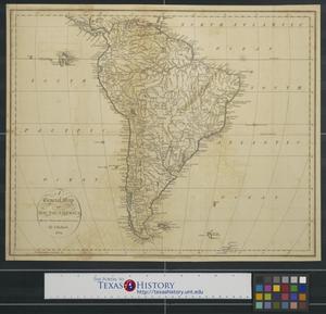 Primary view of A general map of South America drawn from the best surveys.