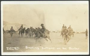 Primary view of object titled '[Breaking Outlaws on the Border #1]'.