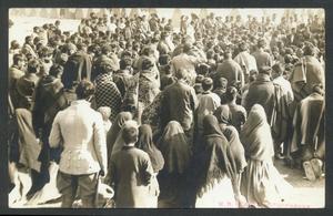 Primary view of object titled '[Refugees Attending Mass]'.